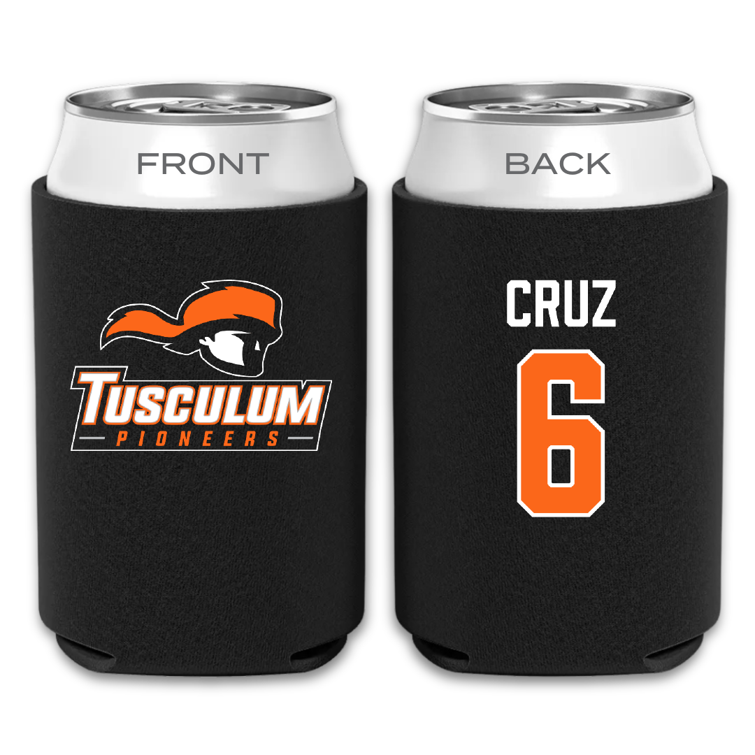 Tusculum University Softball Black Can Cooler - #6 Abby Cruz