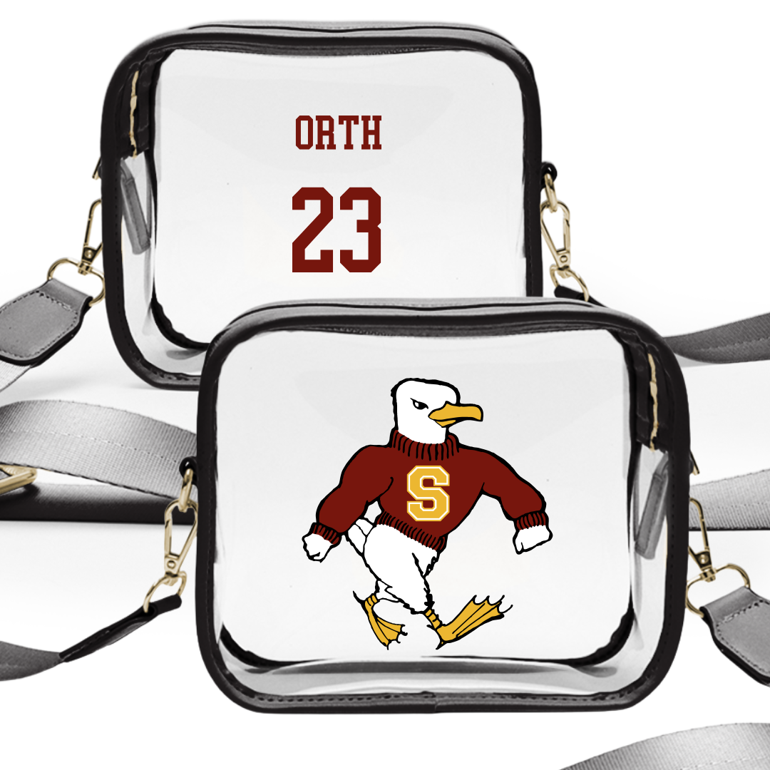 Salisbury University Football Black Clear Stadium Bag - #23 Tyler Orth