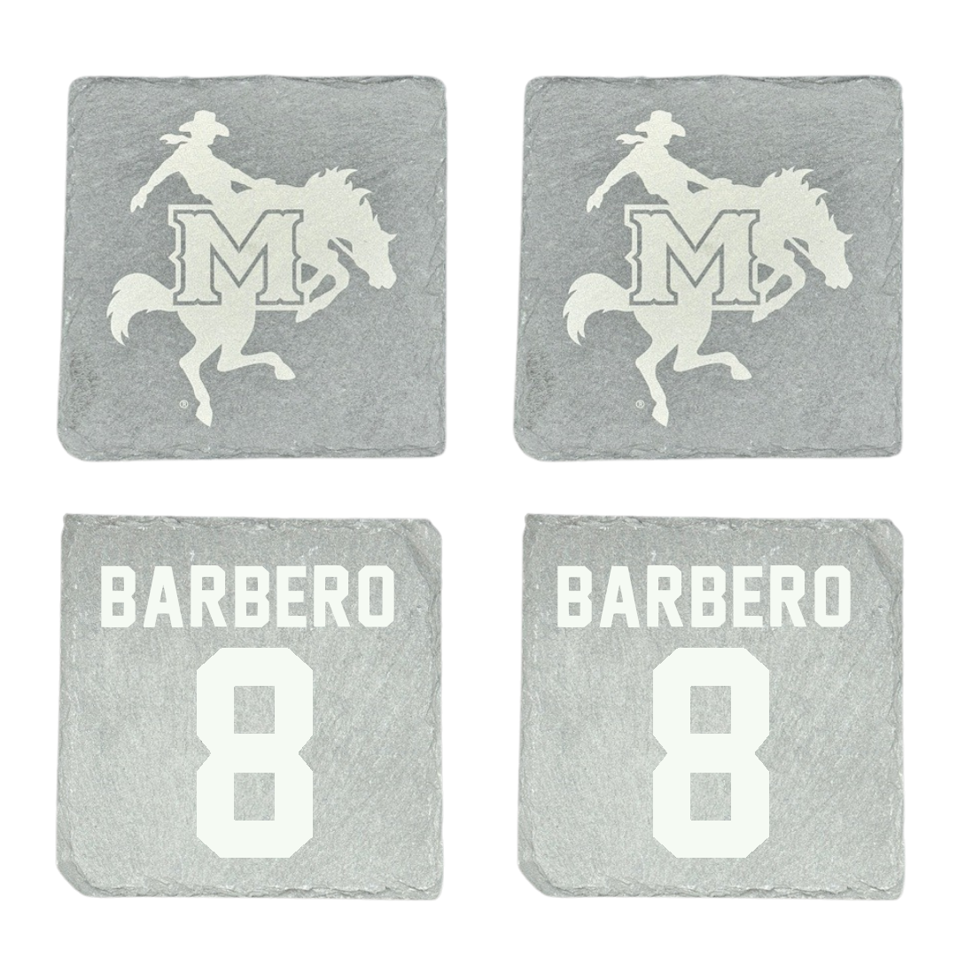 McNeese State University Baseball Stone Coaster (4 Pack)  - #8 Danny Barbero