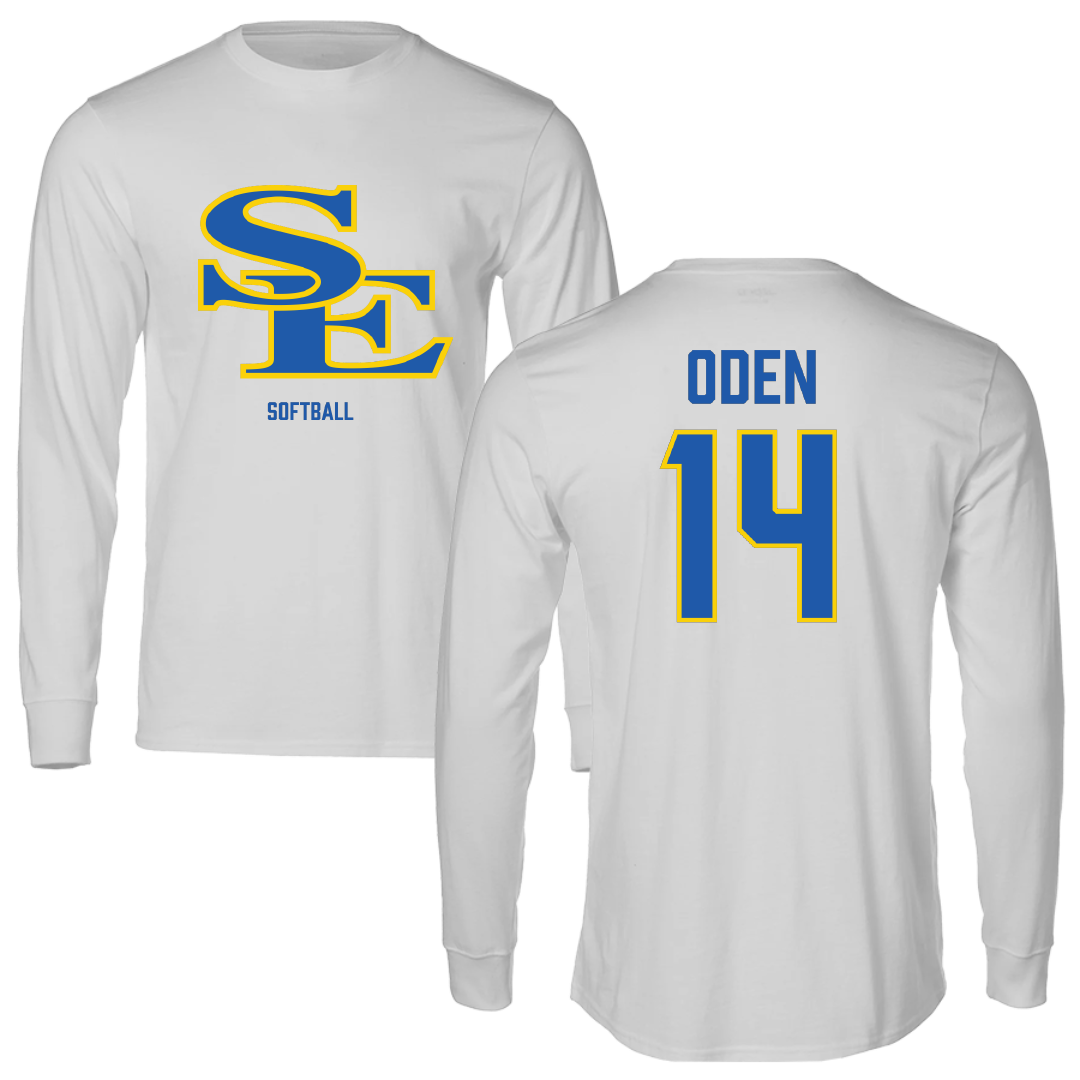 Southeastern Oklahoma State University Softball Light Gray Long Sleeve - #14 Serenity Oden
