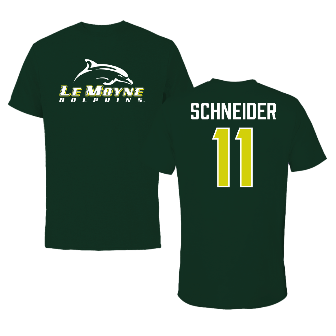 Le Moyne College Volleyball (W) Forest Green Performance Tee - #11 Eiley Schneider
