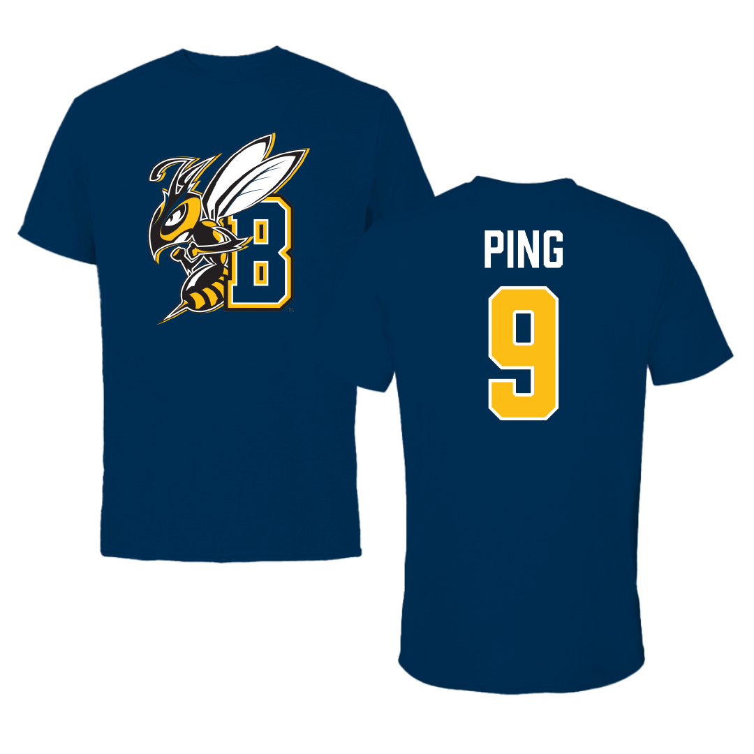 Montana State University Billings Volleyball Navy Performance Tee - #9 Izzy Ping