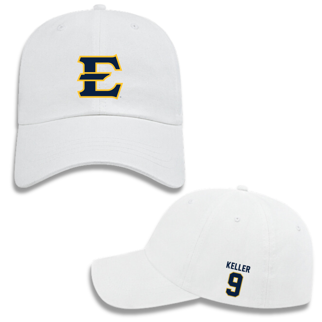 East Tennessee State University Baseball White Hat - #9 Kenny Keller