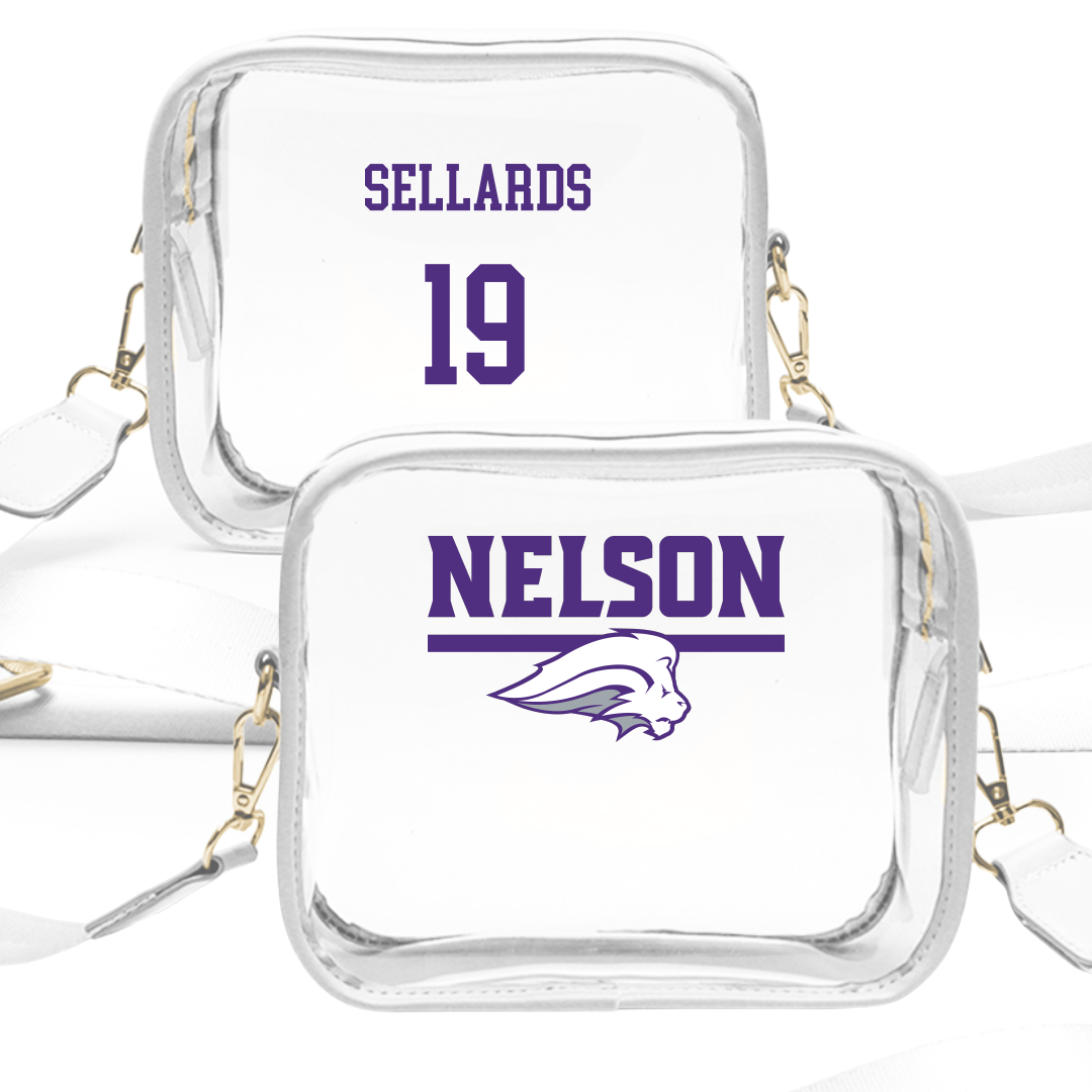 Nelson University Softball White Clear Stadium Bag - #19 Kota Sellards
