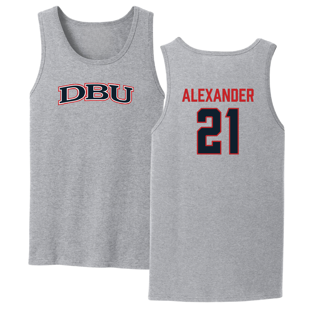 Dallas Baptist University STUNT Sport Gray Tank Top - #21 Avery Alexander