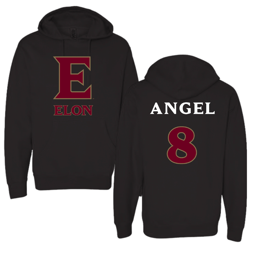 Elon University Basketball Black Hoodie - #8 Jayda Angel