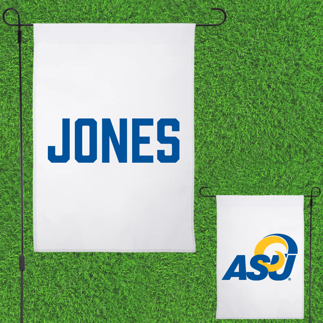 Angelo State University TF and XC White Garden Flag - Briggs Jones