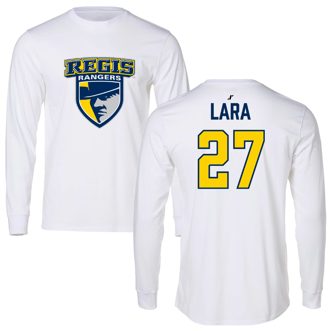 Regis University (Colorado) Soccer (M) White Long Sleeve - #27 Marco Lara