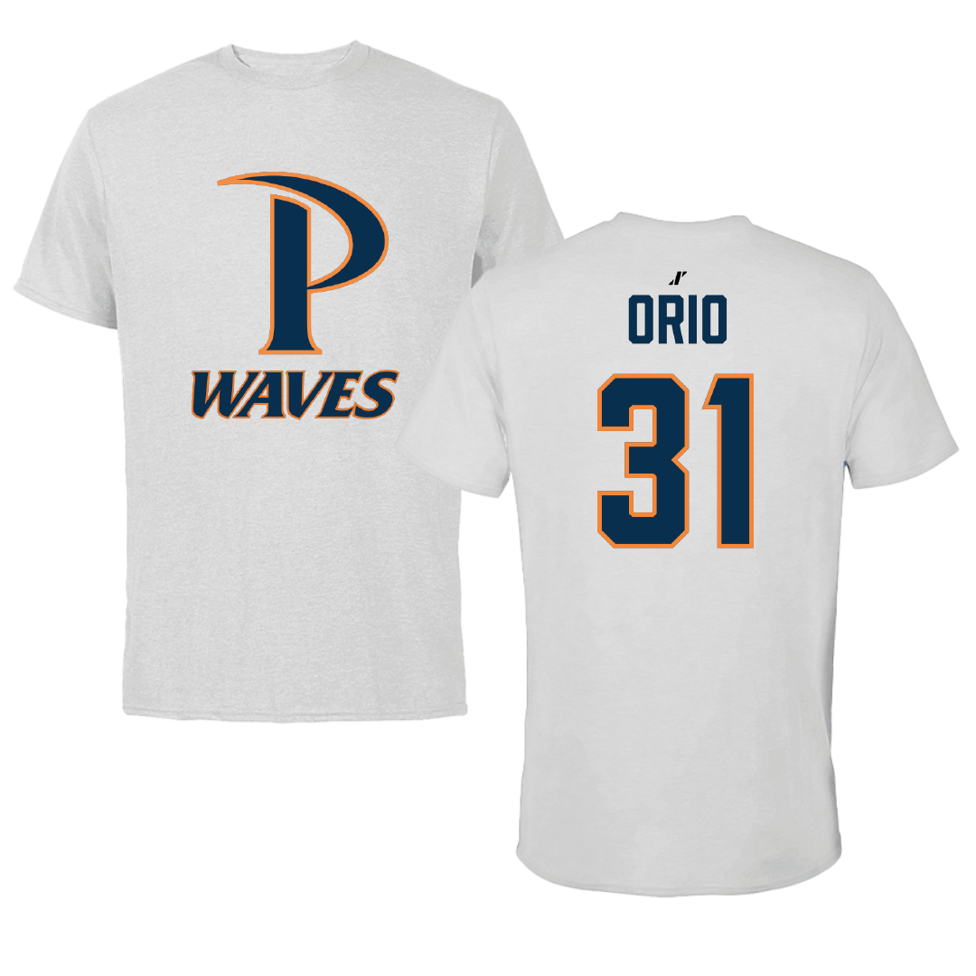 Pepperdine University Basketball (W) Light Gray Performance Tee - #31 Irune Orio