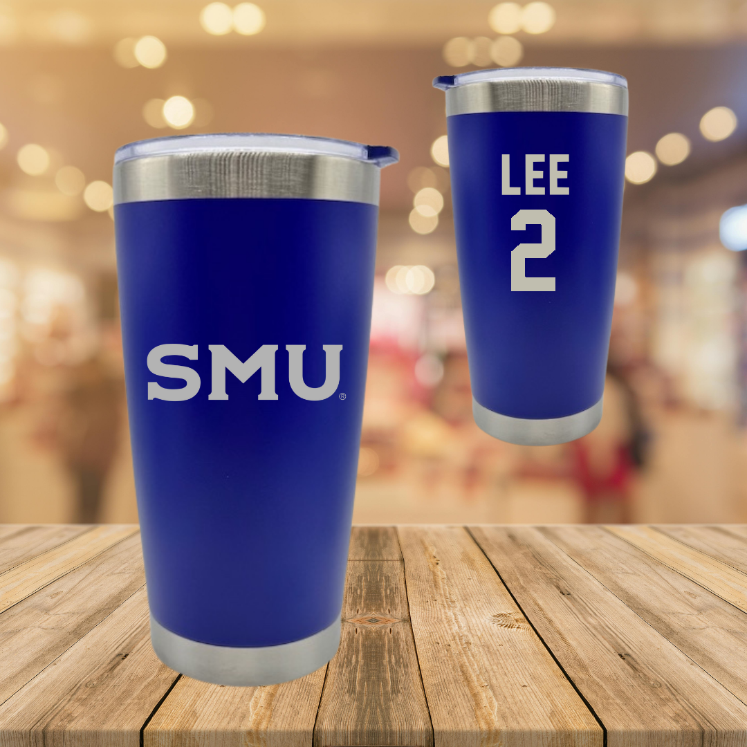 Southern Methodist University Soccer Blue Stainless Steel Tumbler - #2 Kaya Lee
