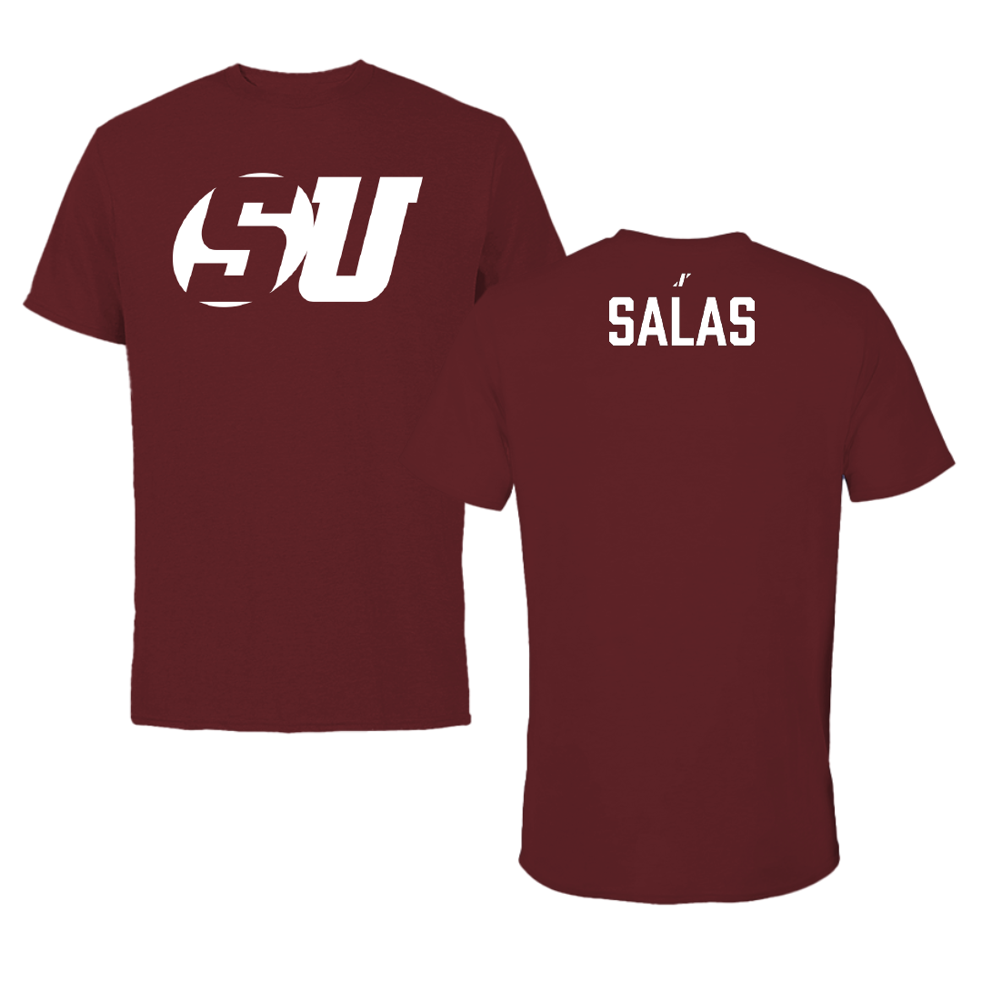 Schreiner University Tennis (M) Maroon Performance Tee - Noah Salas