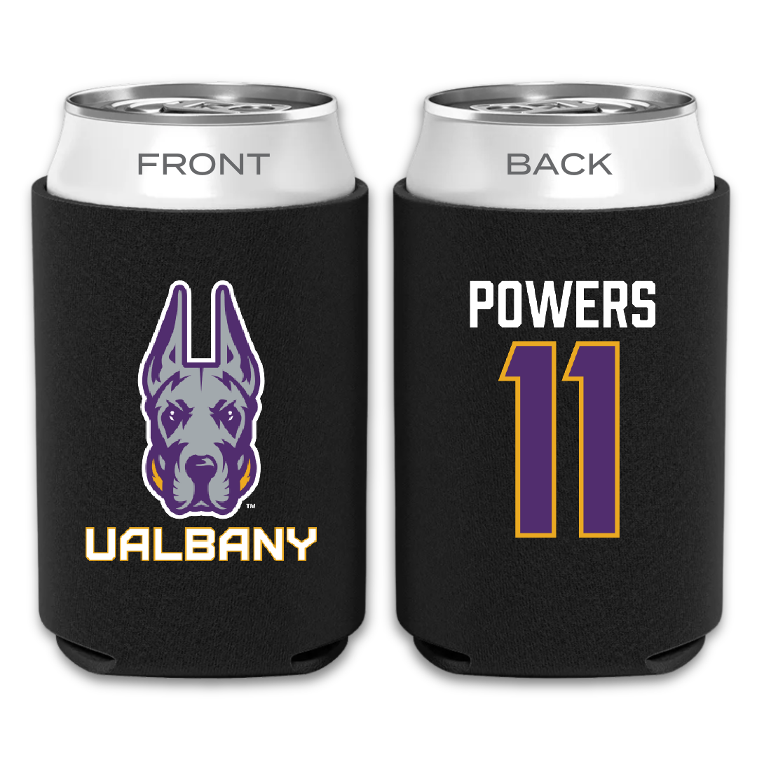 University at Albany Softball Black Can Cooler - #11 Kate Powers