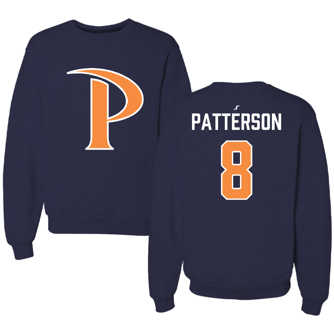 Pepperdine University Baseball Navy Crewneck - #8 Daniel Patterson