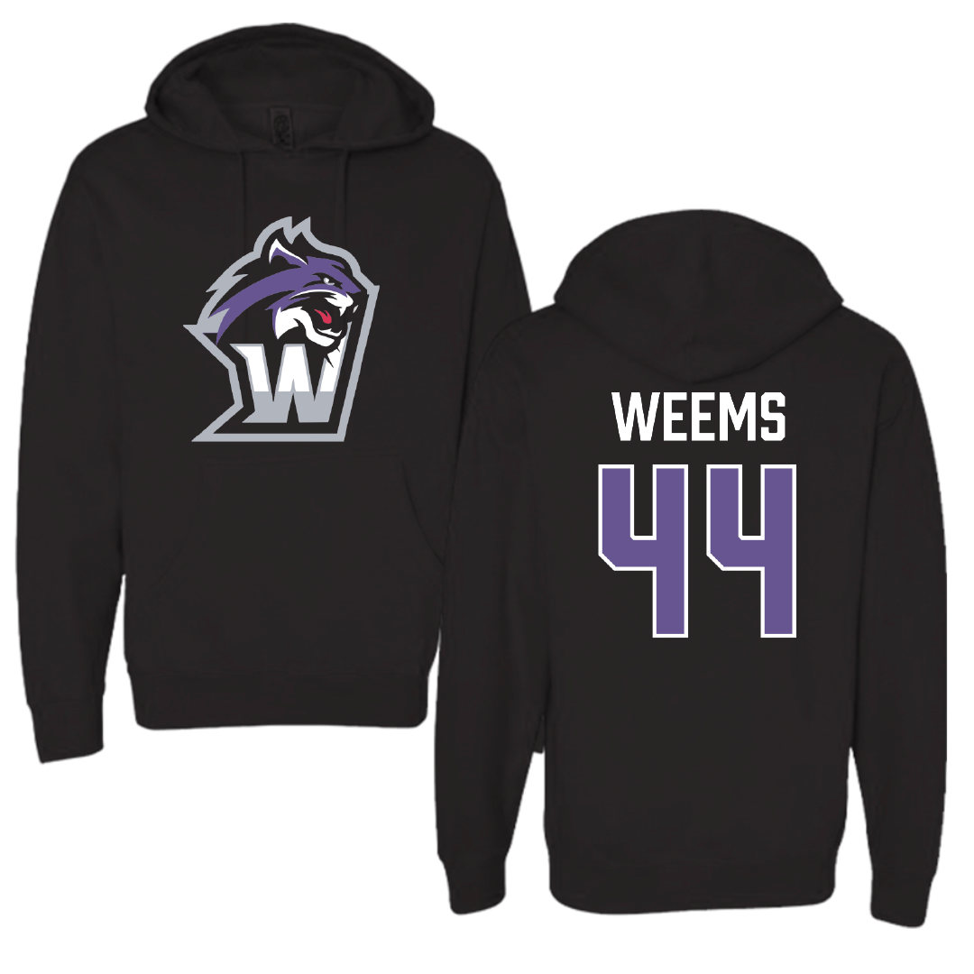 Wiley University Basketball (M) Black Hoodie - #44 Matthew Weems
