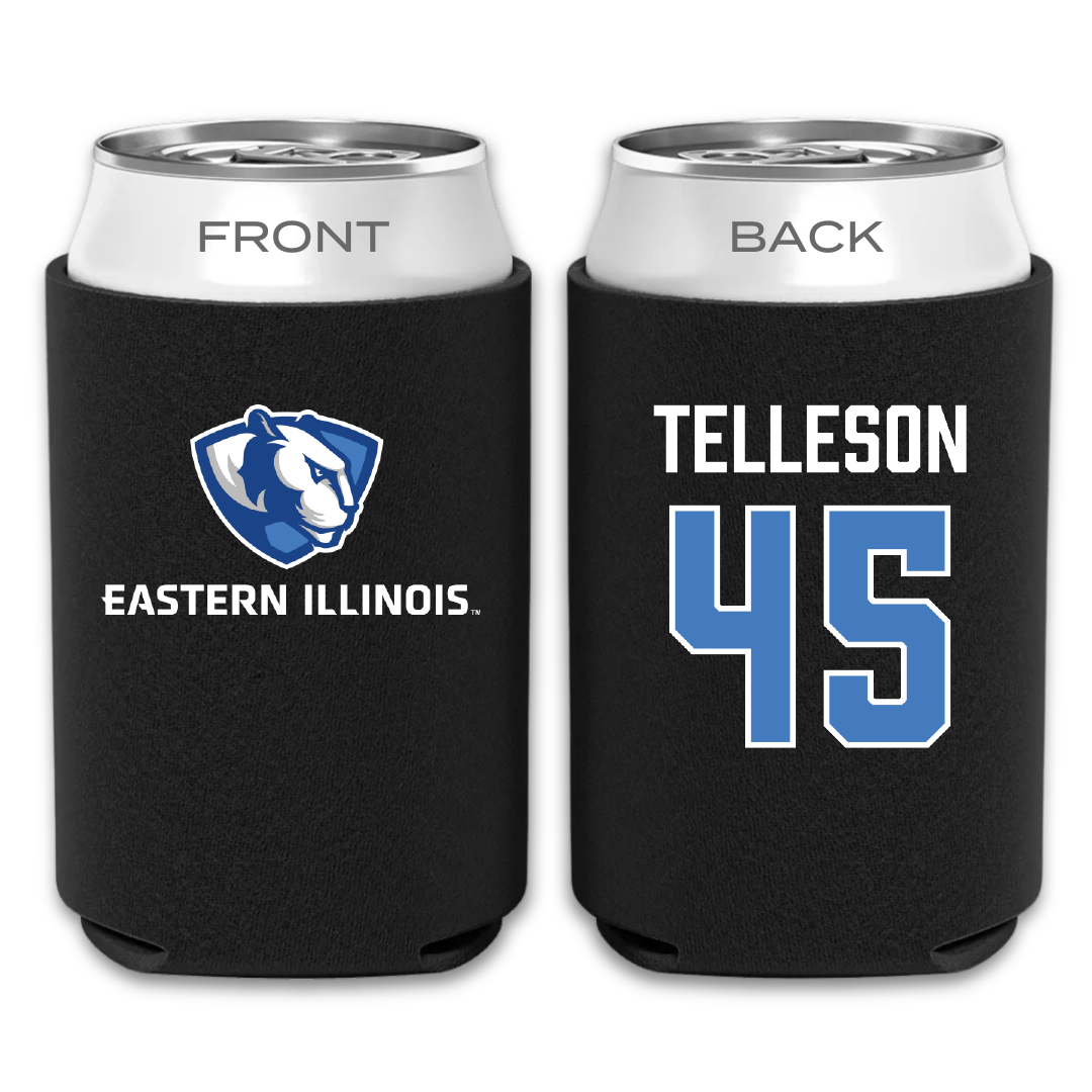 Eastern Illinois University Football Black Can Cooler - #45 Caden Telleson