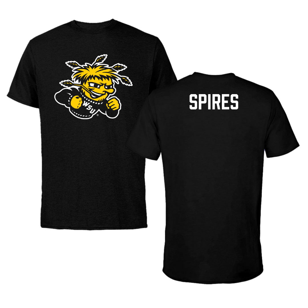 Wichita State University TF and XC Black Mascot Tee - Trace Spires