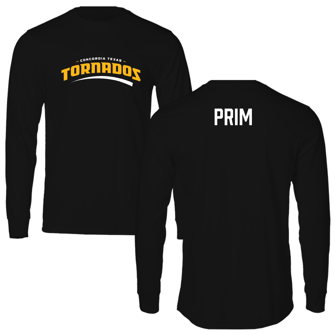 Concordia University (Texas) TF and XC Black Performance Long Sleeve - Caleb Prim