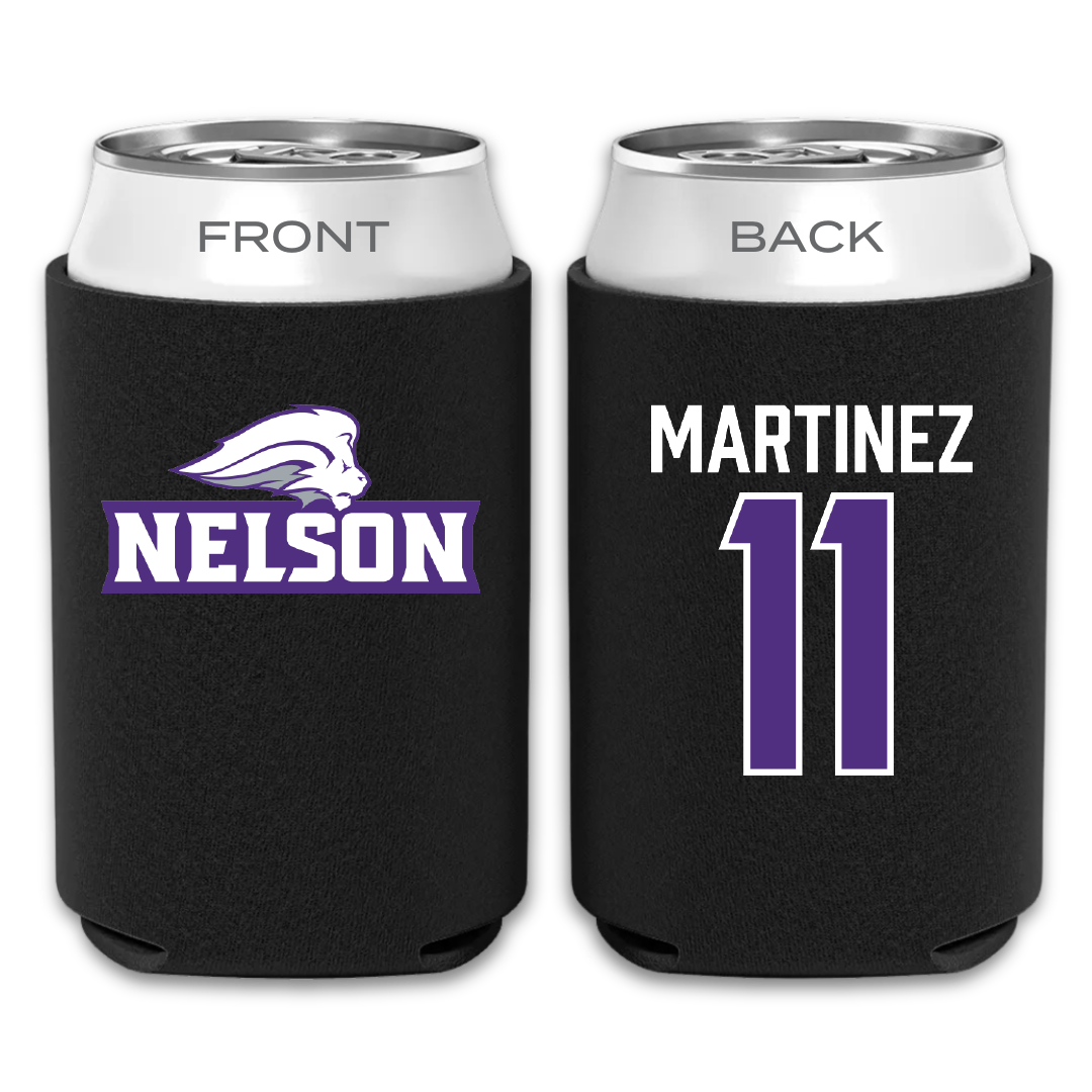 Nelson University Baseball Black Can Cooler - #11 Jake Martinez