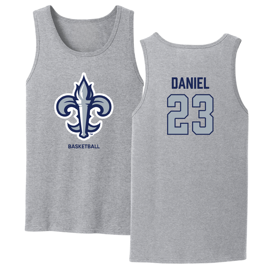 Lurleen B. Wallace Community College Basketball (W) Sport Gray Tank Top - #23 Nasha Daniel