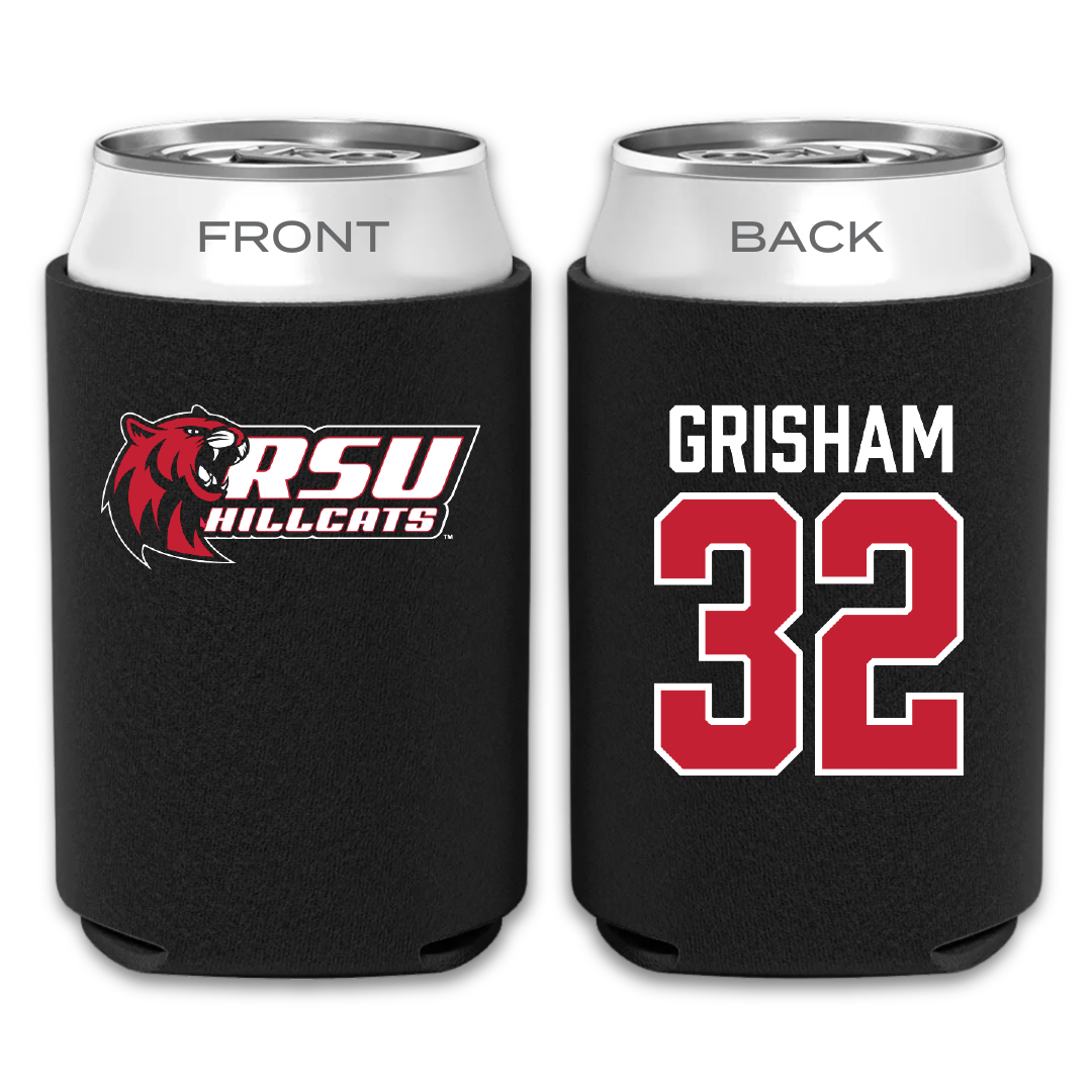 Rogers State University Baseball Black Can Cooler - #32 Dean Grisham