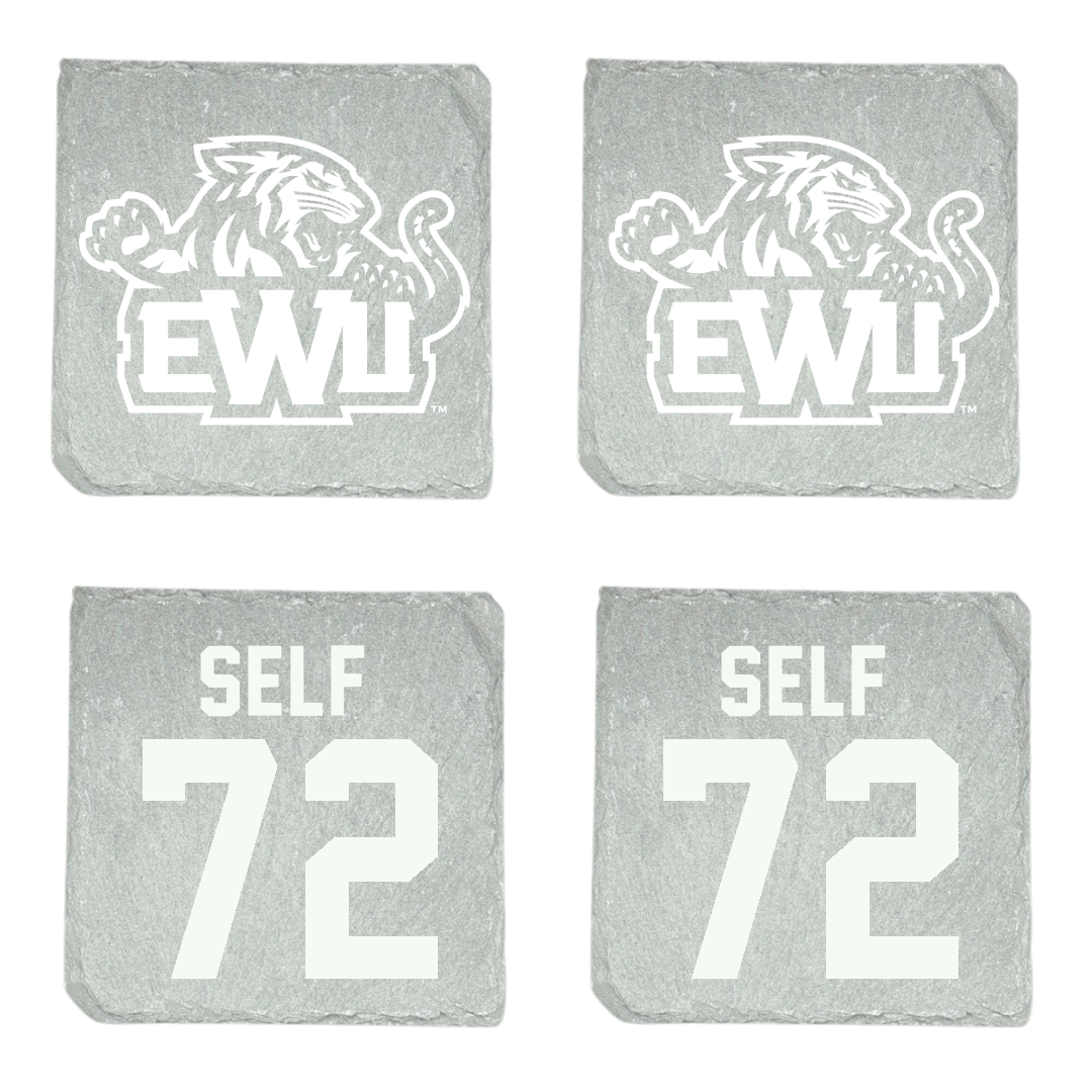 Edward Waters University Football Stone Coaster (4 Pack)  - #72 Desmon Self