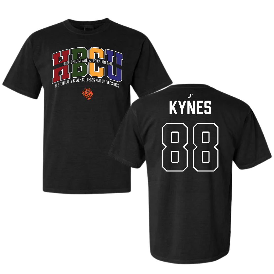 Savannah State University Football Black HBCU Comfort Colors Tee - #88 Ivan Kynes