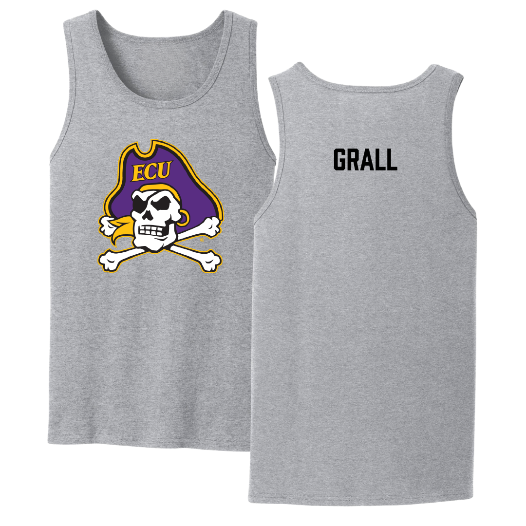 East Carolina University Cheer Sport Gray Tank Top - Natalie Grall