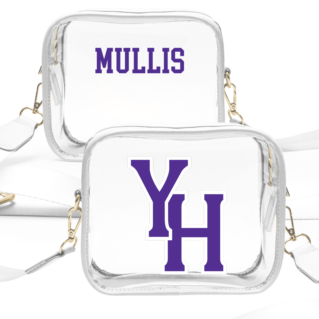 Young Harris College TF and XC White Clear Stadium Bag - Brennan Mullis