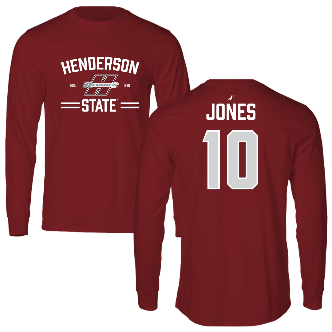 Henderson State University Softball Cardinal General Long Sleeve - #10 Mazzi Jones