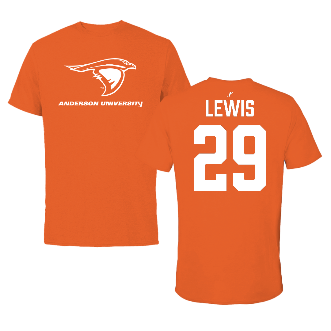 Anderson University (Indiana) Softball Orange Performance Tee - #29 Paycee Lewis