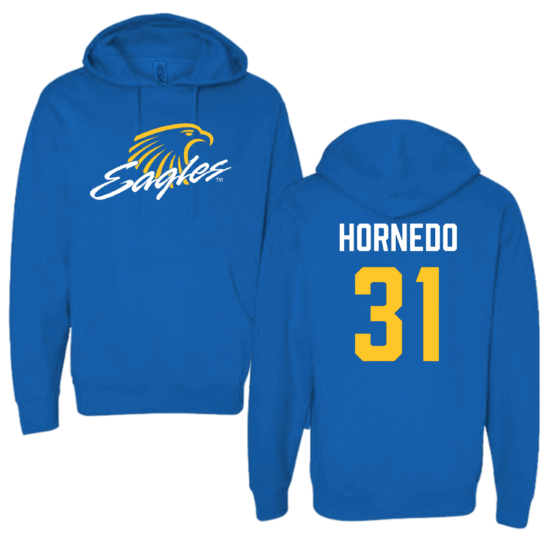 Embry-Riddle Aeronautical University Baseball Blue Hoodie - #31 Diego Hornedo