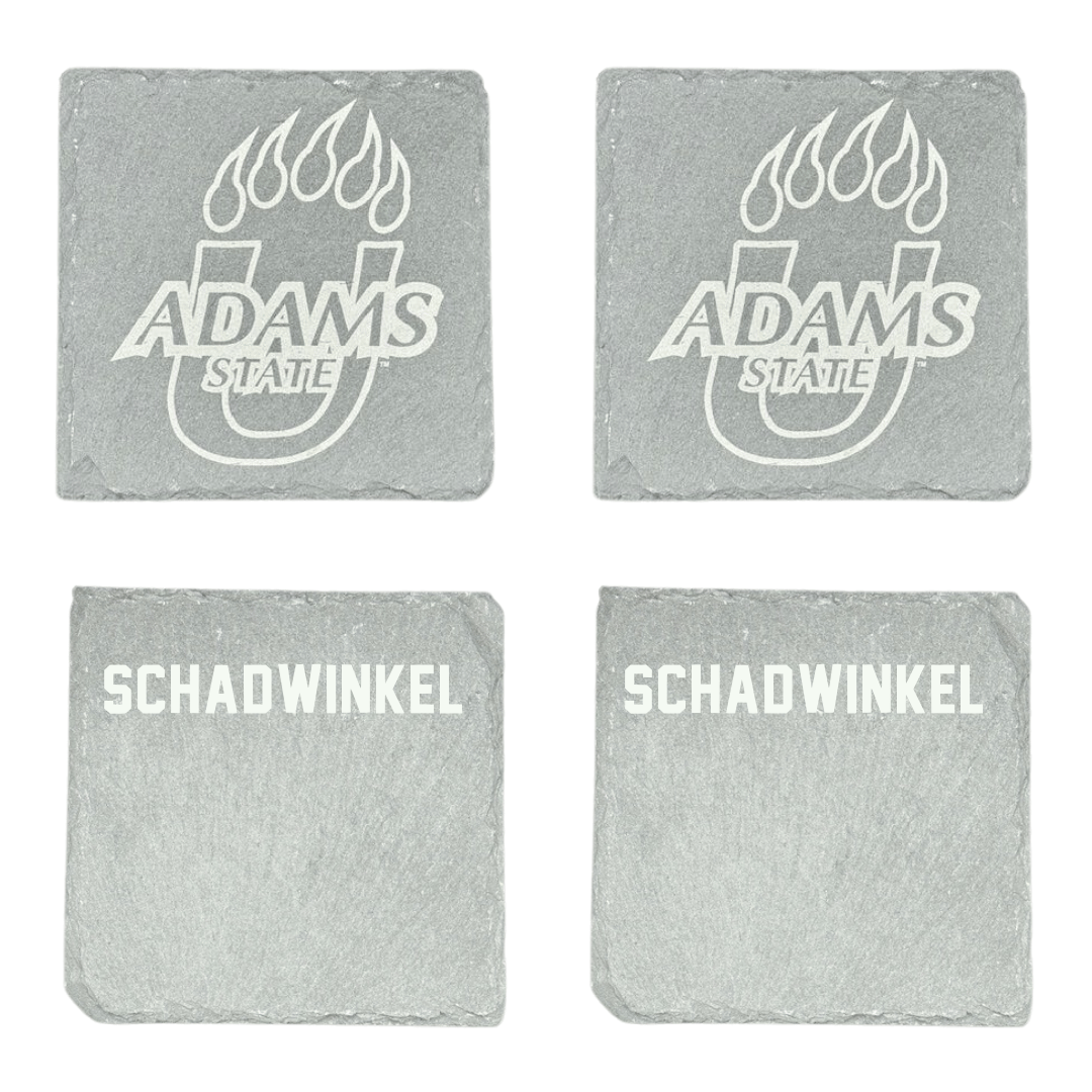 Adams State University Wrestling (M) Stone Coaster (4 Pack)  - Caden Schadwinkel