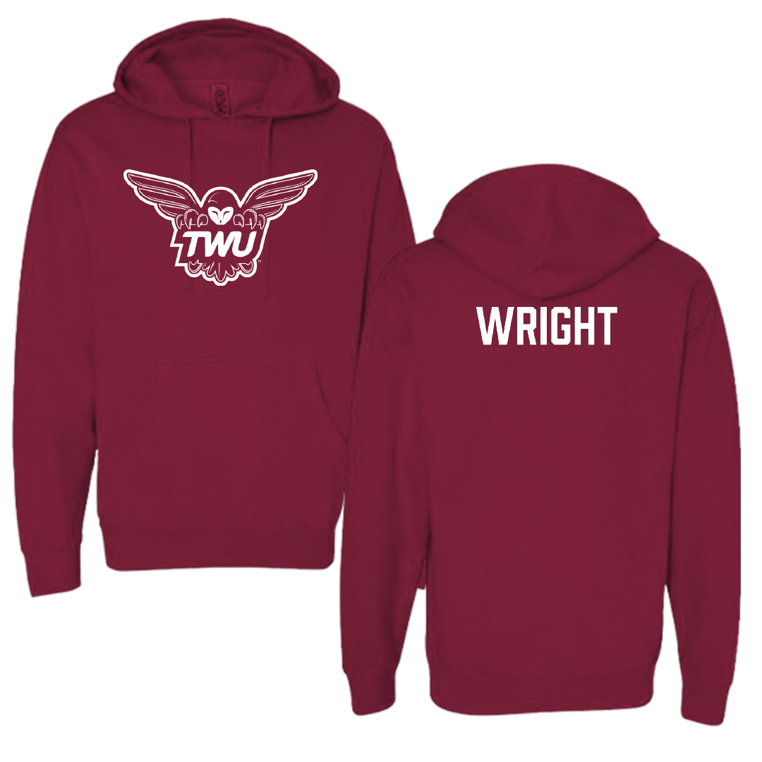 Texas Woman's University Dance Maroon Hoodie - Emma Wright