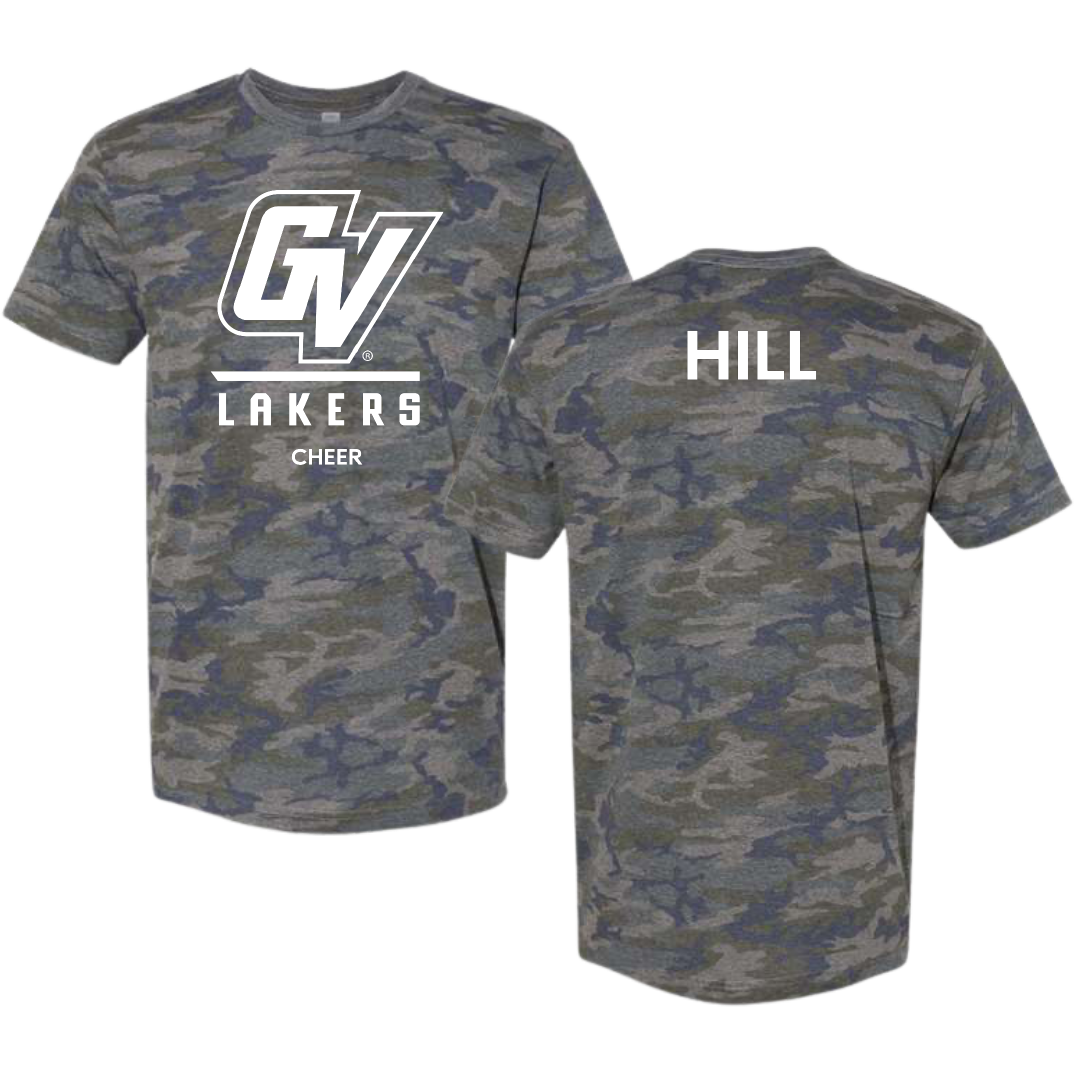 Grand Valley State University Cheer Vintage Camo Tee - Olivia Hill