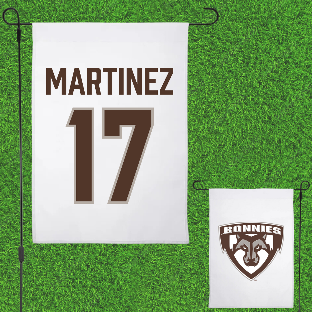 St. Bonaventure University Softball White Garden Flag - #17 Bryana Martinez
