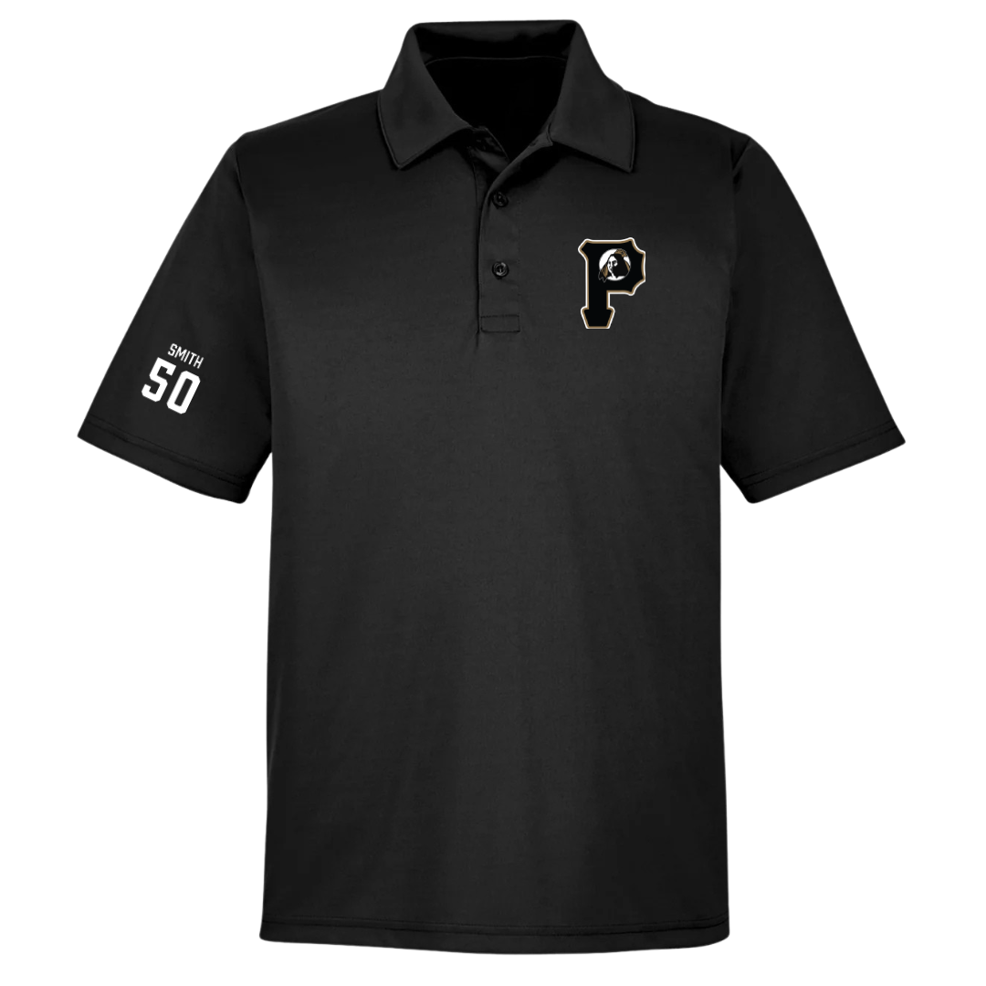 University of North Carolina at Pembroke Baseball Black Polo - #50 HL Smith