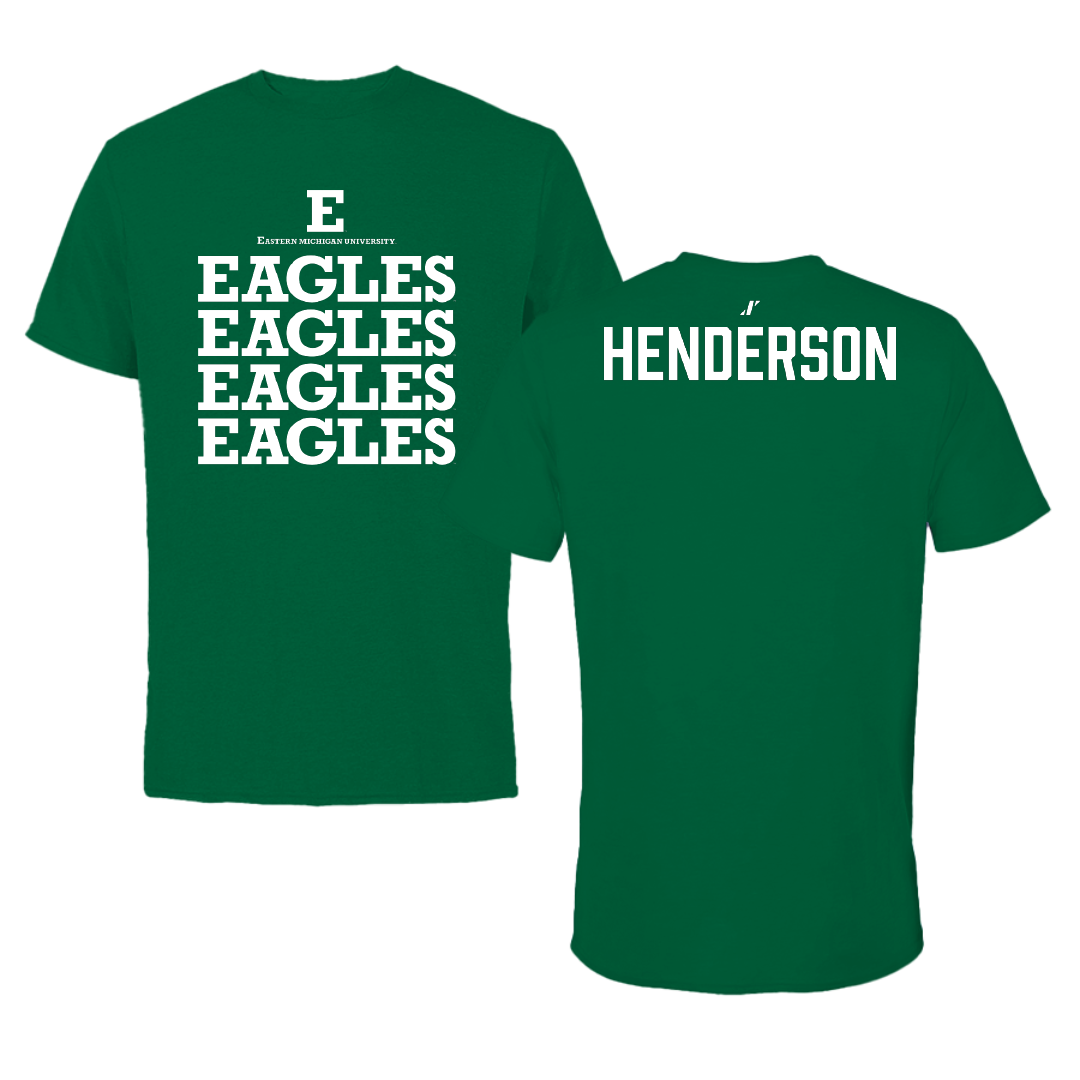 Eastern Michigan University TF and XC Green General Tee - Demetria Henderson