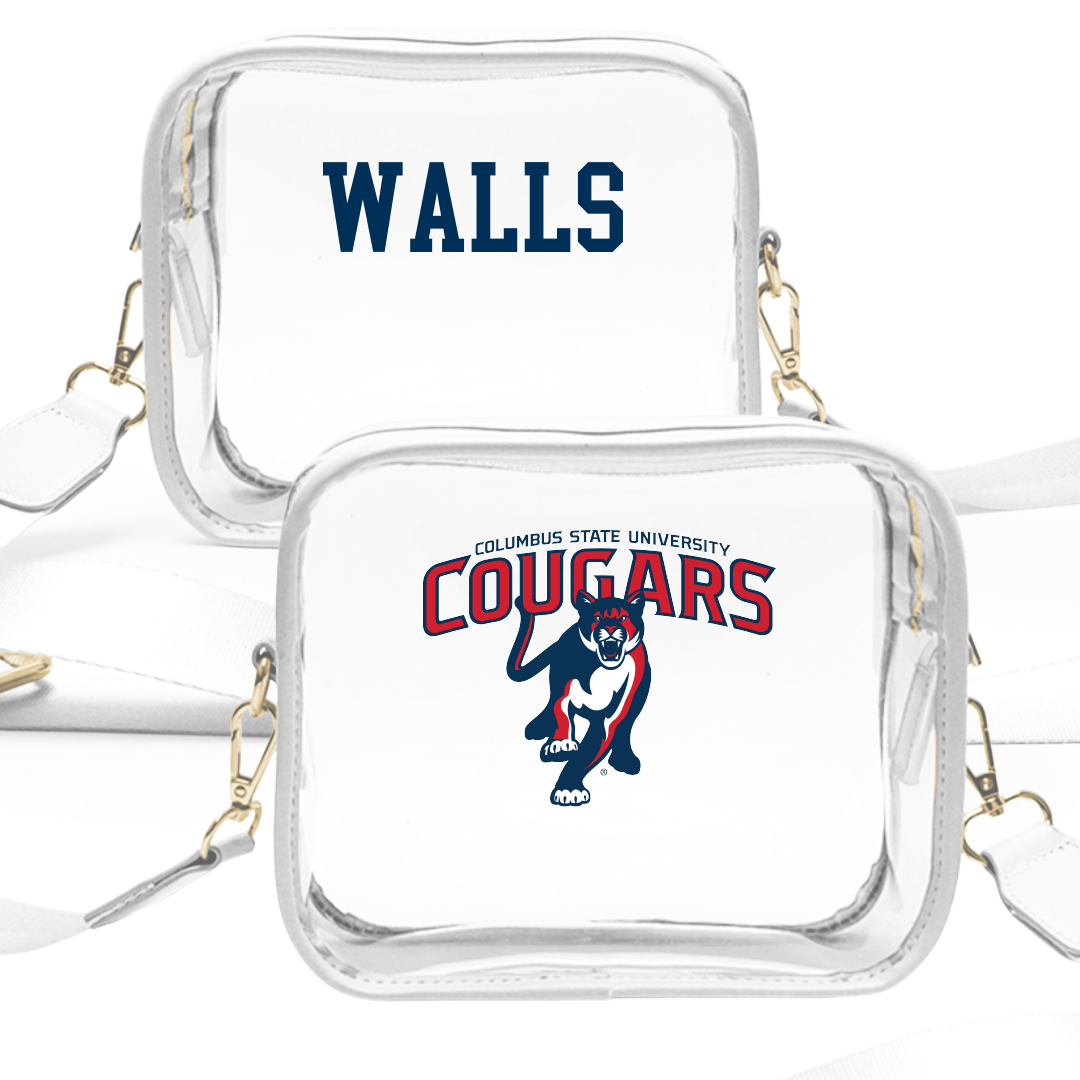 Columbus State University TF and XC White Clear Stadium Bag - Dante Walls