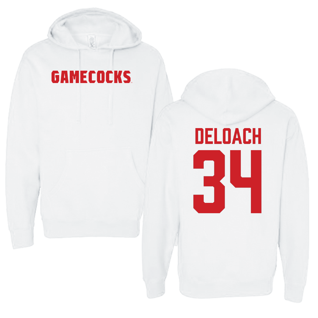 Jacksonville State University Football White Hoodie - #34 Dajwon DeLoach