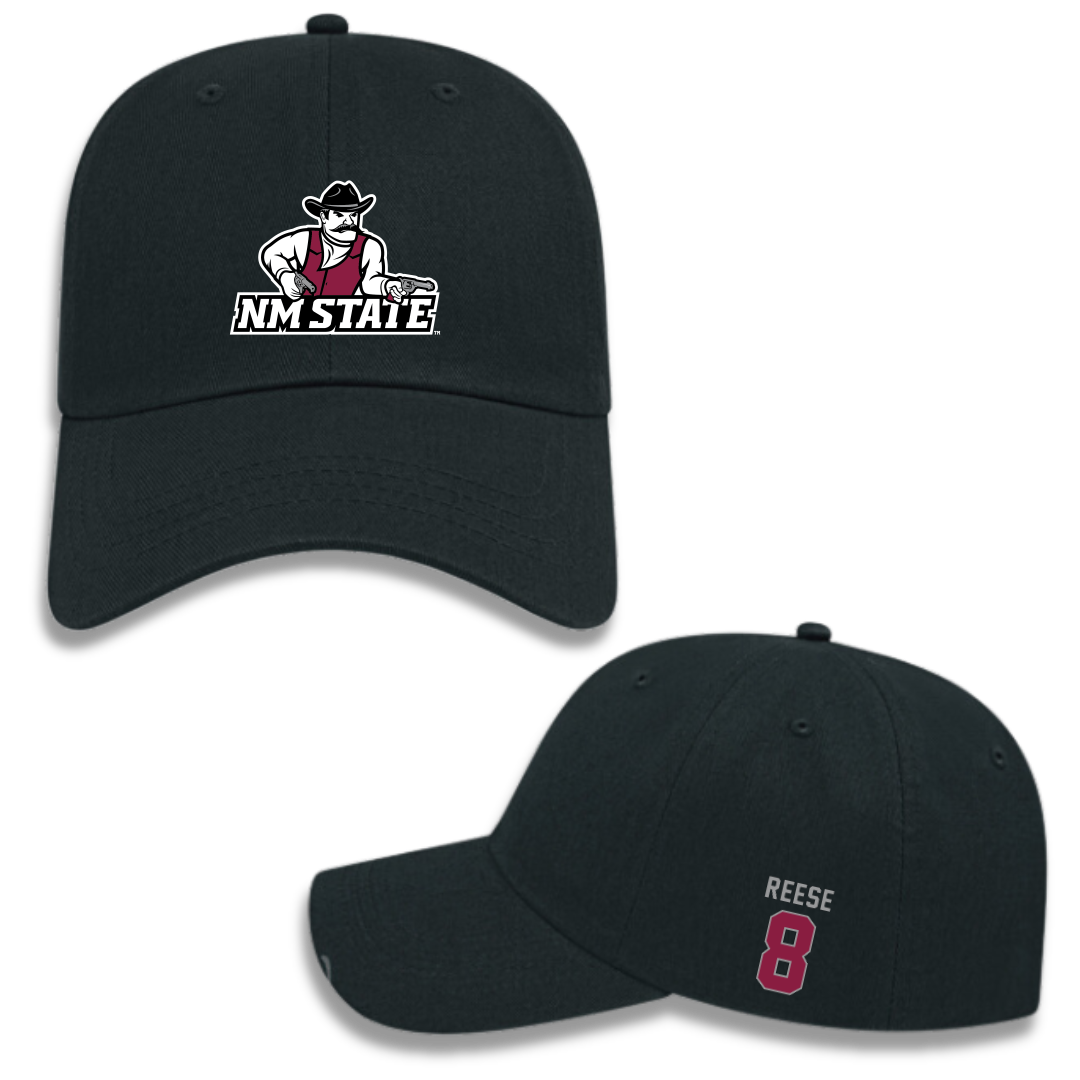 New Mexico State University Baseball Black Hat - #8 Cooper Reese
