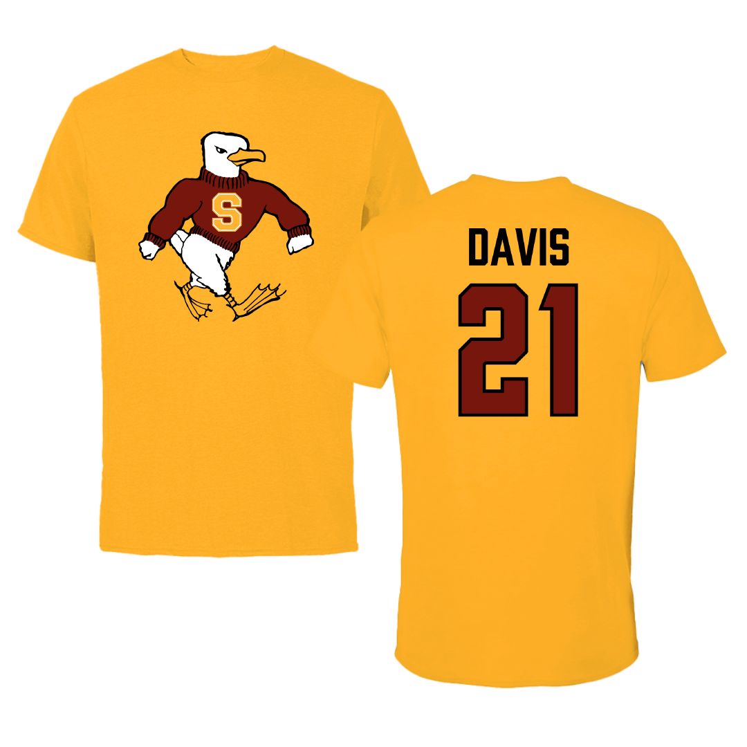 Salisbury University Lacrosse Gold Tee - #21 Reagan Davis