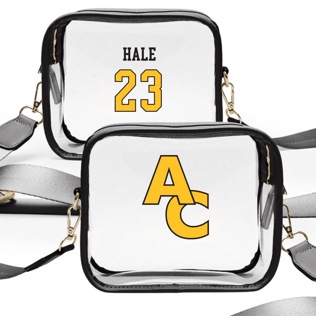 Adrian College Baseball Black Clear Stadium Bag - #23 Michael Hale