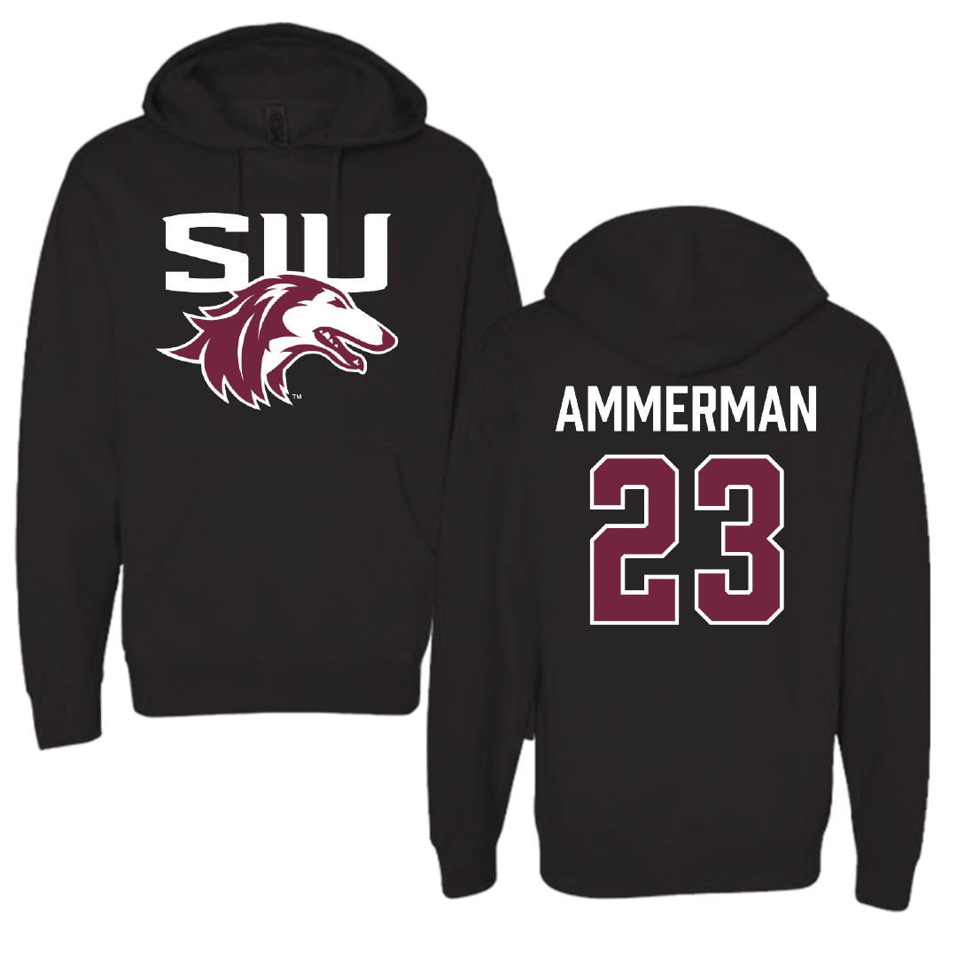 Southern Illinois University at Carbondale Baseball Black Hoodie - #23 Alec Ammerman