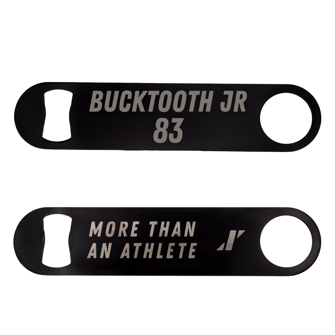 Syracuse University Lacrosse Black Bottle Opener - #83 Brett Bucktooth Jr