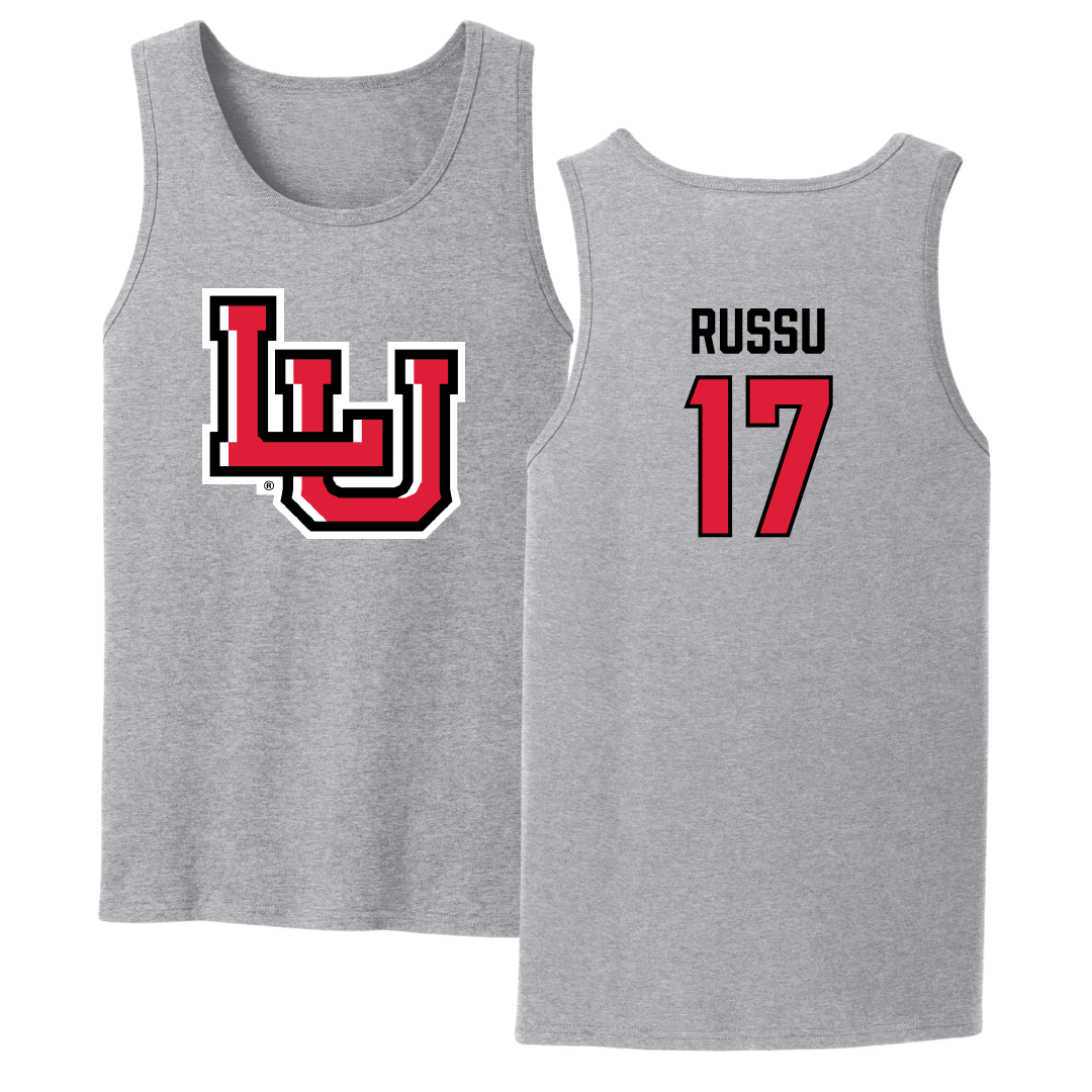 Lamar University Soccer Sport Gray Tank Top - #17 Addison Russu