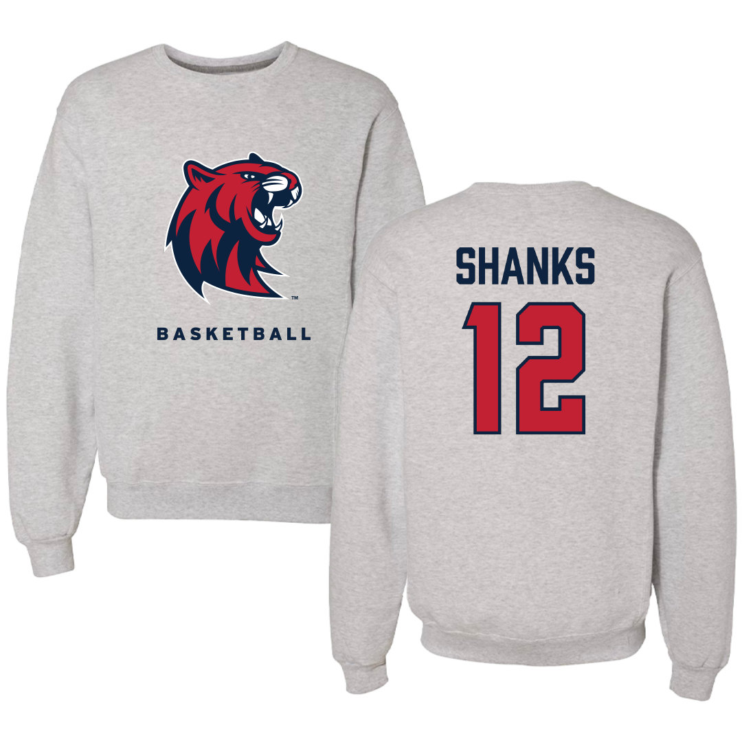 Rogers State University Basketball (W) Gray Crewneck - #12 Samantha Shanks