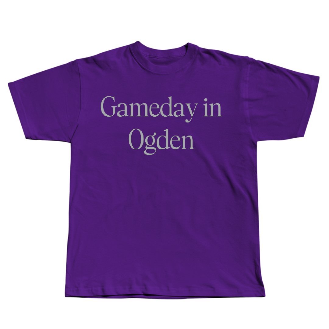 Weber State University Football Purple Gameday Tee - #12 Kao Hansen