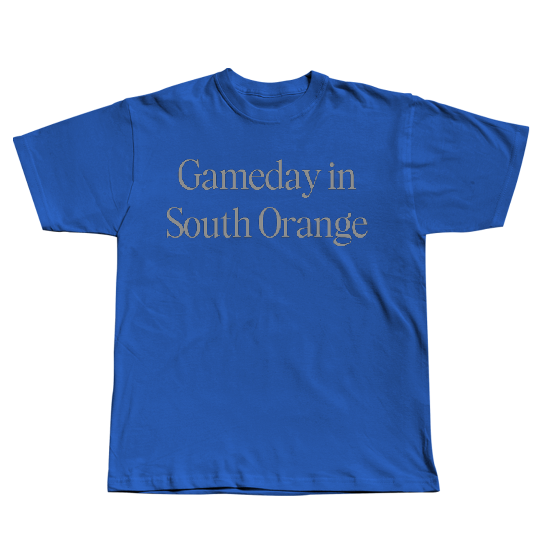 Seton Hall University Baseball Blue Gameday Tee - #46 Jordan Marot