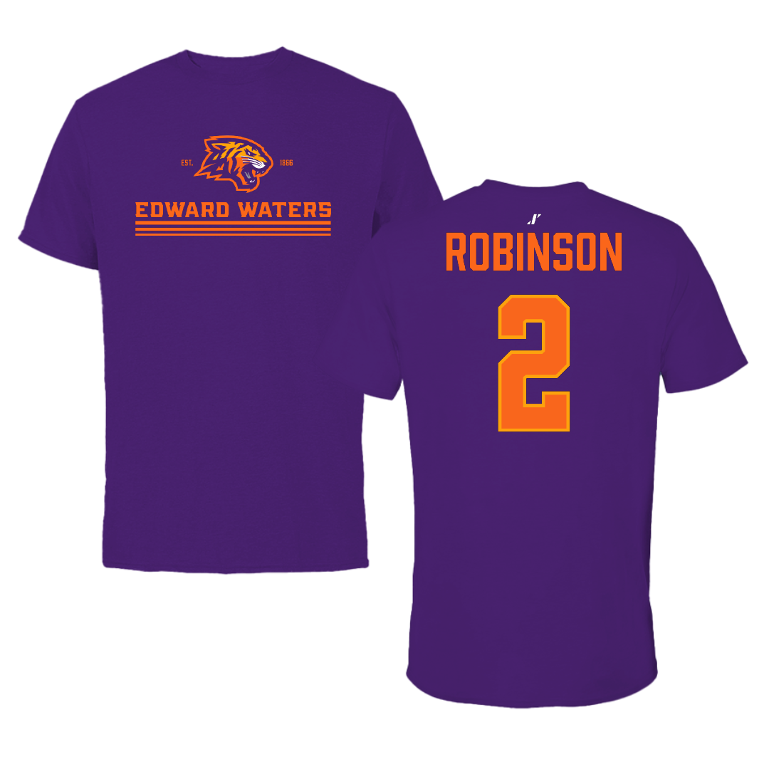 Edward Waters University Softball Purple General Tee - #2 Jahliyah Robinson