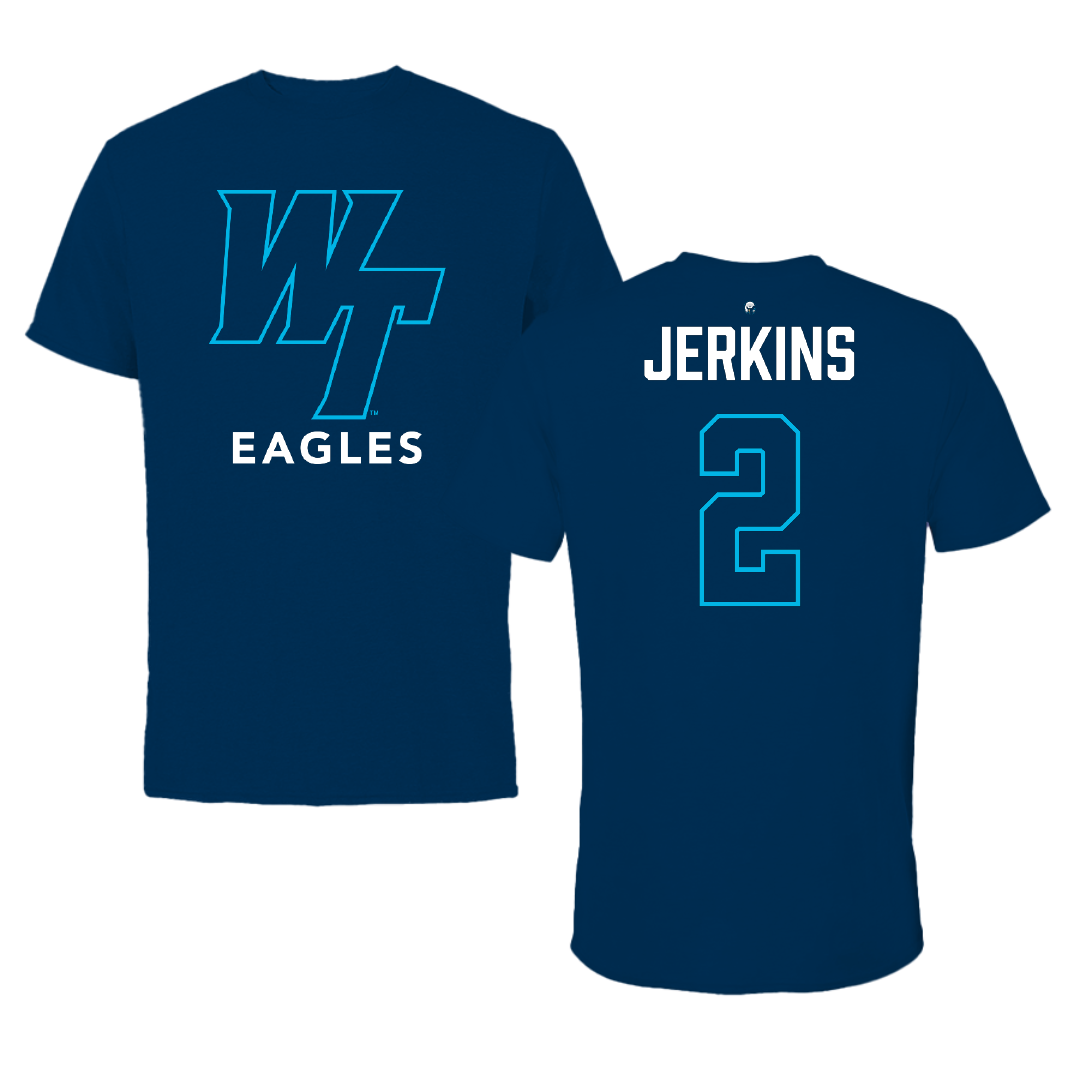 Wake Tech Community College Basketball (W) Navy Tee - #2 Hannah Jerkins